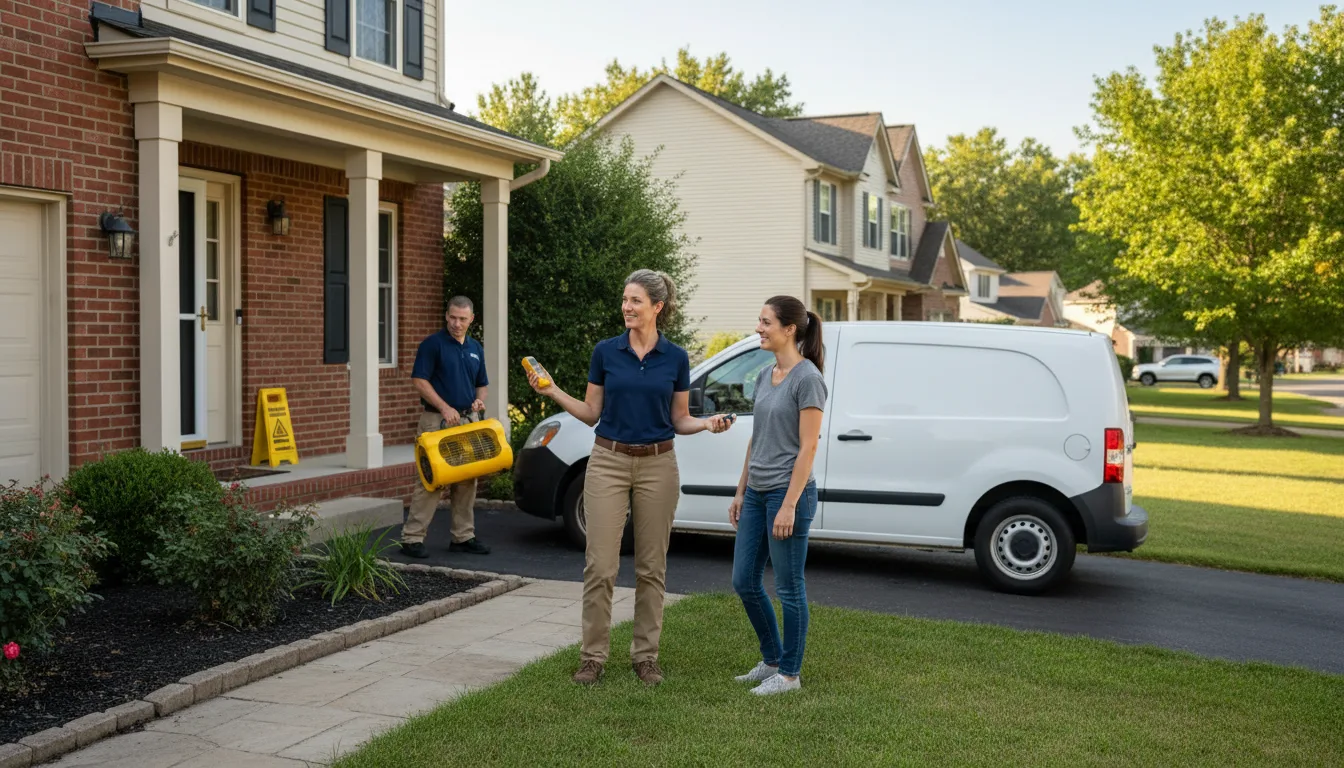 Residential water damage restoration in Collinsville, IL
